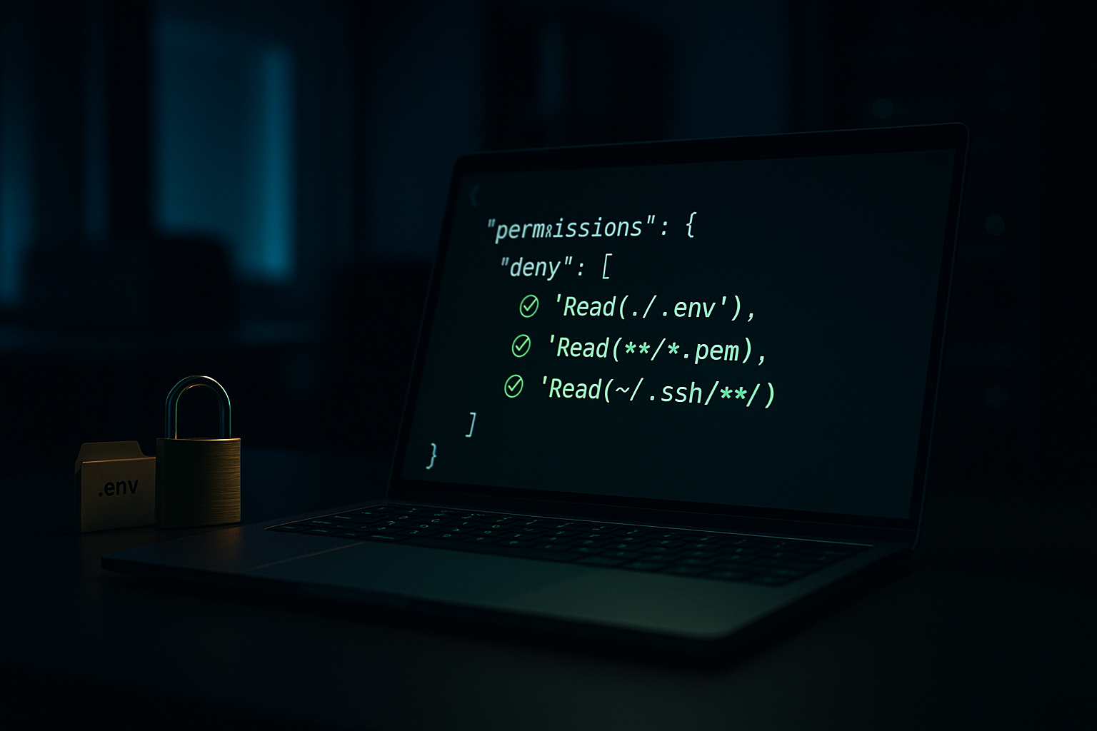 Claude Code permissions deny configuration blocking .env access