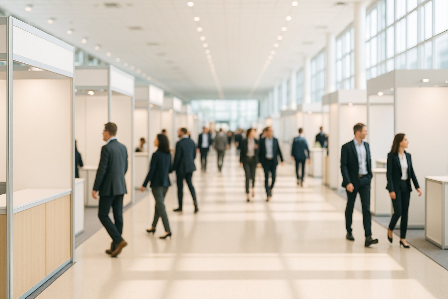 Bright modern conference exhibition hall - Strongly.AI at 2026 NCBA Connect