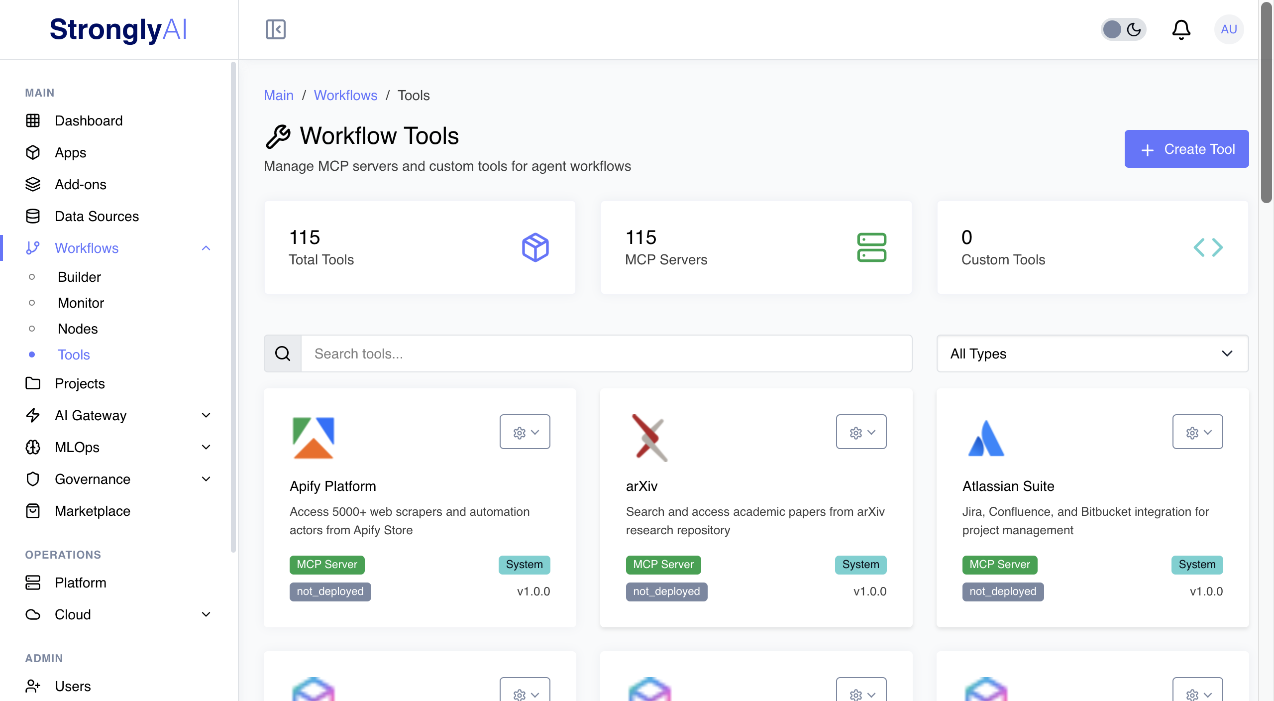 Workflow Tools and MCP Servers