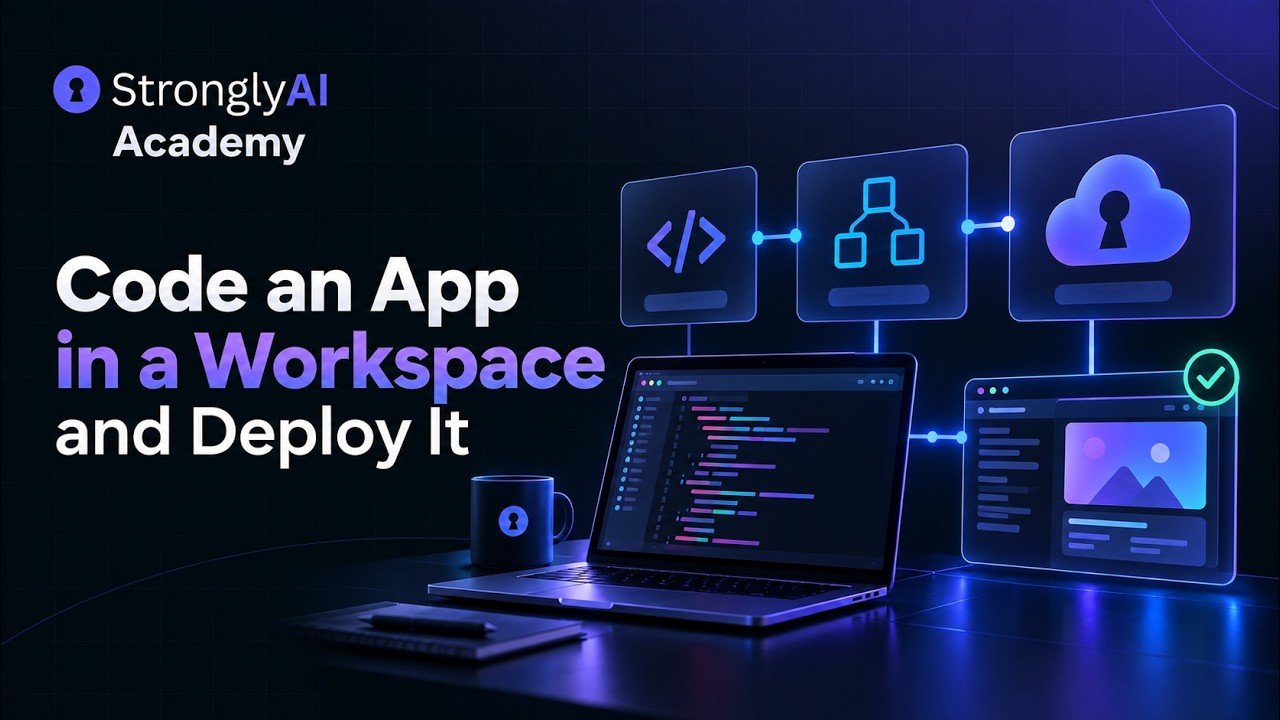 Code an App in a Workspace and Deploy It - StronglyAI Academy