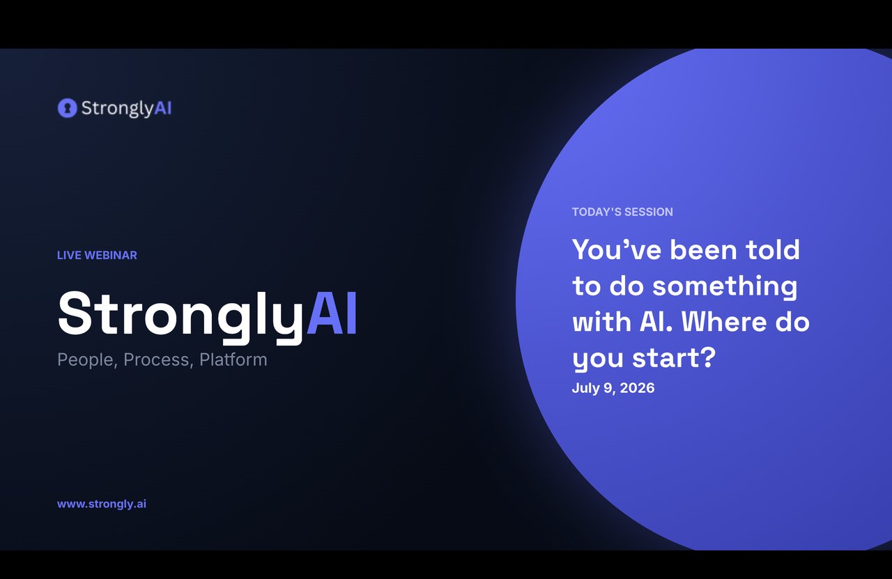 You've been told to do something with AI. Where do you start? - webinar recording with Jarrod Vawdrey